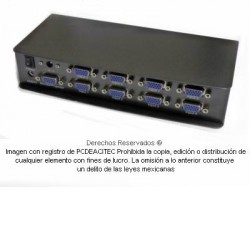 Switch de video VGA 8x1 + Audio, con control remoto