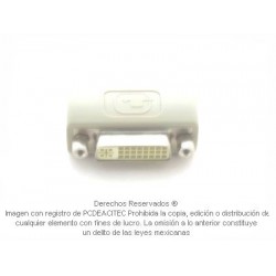 Adaptador DVI cople, hembra a hembra 24+ 5 pin