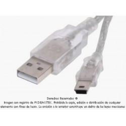 Cable USB 2.0 A a mini B de 1.8 m