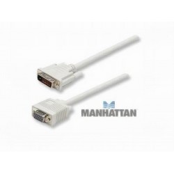 Cable DVI-I macho dual (24+5) pin a VGA hembra de 3.0 m