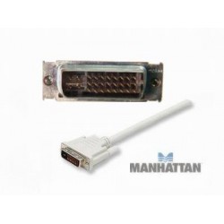 Cable DVI-I macho dual (24+5) pin a VGA hembra de 3.0 m