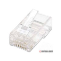 Plugs Modulares RJ45 para cable UTP Cat5e solido, 100 piezas