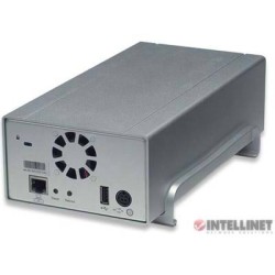 NAS SATA 2 bahías 3 TeraByte arreglo RAID, puerto USB externo, conexión a red