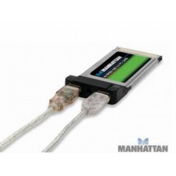 Tarjeta PCMCIA con 2 puertos externos USB 2.0