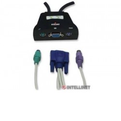 Mini Switch KVM de 2 puertos, PS/2