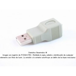 Adaptador USB 2.0 B hembra a USB 2.0 A macho