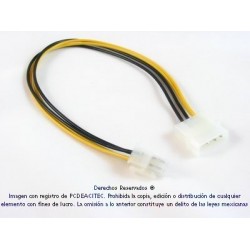 Cable adaptador P4 a molex energía interna