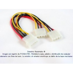 Cable Y doble arnes para fuente interna ATX interno