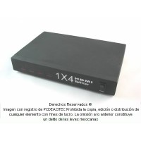 Splitter HDMI 1X4 multiplicador y amplificador de video