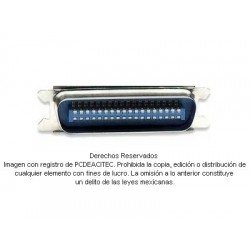 Adaptador CEN36 (Centronics 36 pines) macho a DB25 macho