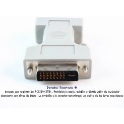 Adaptador DVI-I 24+5 pin macho a VGA hembra