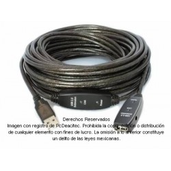 Cable extensión activa USB 2.0 tipo A macho a hembra de 25 m