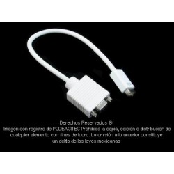 Adaptador Mini DVI macho a VGA hembra