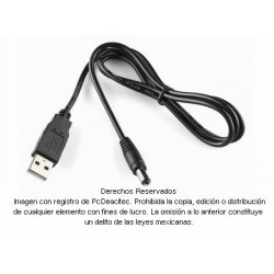 Cable USB a jack de energía 5.5 x 2.1 mm de 1 m
