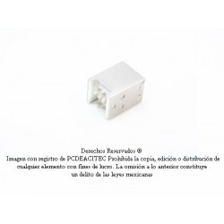 Conector USB hembra tipo B para armar, soldable