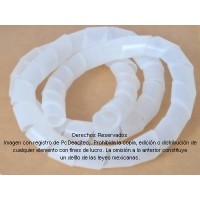 Entorchado, espiral sujeta cables, organiza cables 10 m x 12 mm 