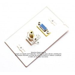 Placa Tapa VGA + RCA compuesto ABS