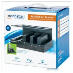 QuickDock Quattro UBS 3.0 con 4 bahías SATA de 3.5" y 2.5"