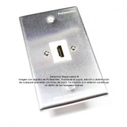 Placa Tapa HDMI 4k en Aluminio