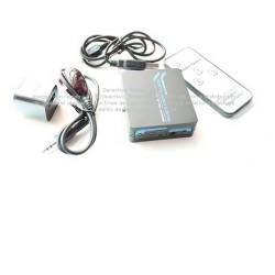 Switch audio fibra óptica Toslink SPDIF 3x1 con control remoto 