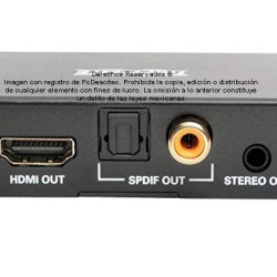 Extractor de audio HDMI 2.1 y 5.1 canales a jack 3.5 mm SPDIF / Toslink / RCA coaxial 