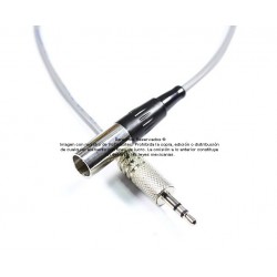 Cable Mini XLR macho mono balanceado a plug 3.5 mm (TRS) estéreo no balanceado 0.3 m 