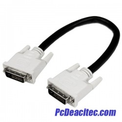 Cable DVI-D macho a DVI-D macho dual digital (24+1 pin) de 0.3 m