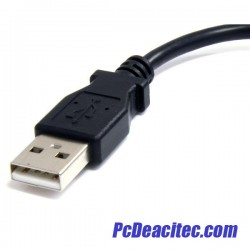 Cable Adaptador USB A Macho a Micro USB B Macho de 15 cm