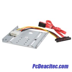 Juego Kit Adaptador de Montaje para Disco Duro SATA de 2.5 Pulgadas en Bahía de 3.5"