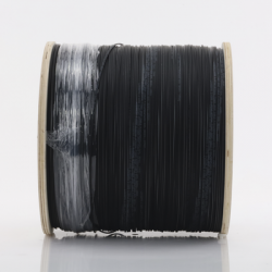 Carrete de 2 km de Fibra Óptica Drop Plana, Interior/Exterior G.657A2 Monomodo de 2 hilos (bifibra), Dieléctrica, Forro Negro,  (No Soporta Conectores Mecánicos)