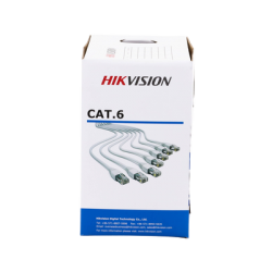 Bobina de Cable de 305 m (1000 ft) Cat 6 / 100% Cobre / Color Blanco / Uso en Interior / PVC