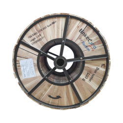 Carrete de 4 km de Fibra Óptica Aérea Figura 8 G.652D, Monomodo de 24 Hilos, Exterior, Span 100, Loose Tube