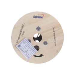 Carrete de 1 km de Fibra Óptica Aérea Mini Figura 8 G.657A2 tipo Drop, Monomodo de 1 Hilo (unifibra), Color Negro, Span 80