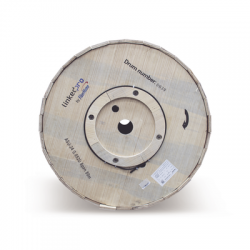 Carrete de 4 km de Fibra Óptica Aérea Mini ADSS (ASU) G.652D, Monomodo de 24 Hilos, Exterior, Span 80, Loose Tube