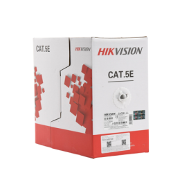 Bobina de Cable UTP 305 Metros / Cat5E (24 AWG) / Color Blanco / PVC (CM) / Uso en Interior / 100% Cobre / Aplicaciones de CCTV y Redes de Datos