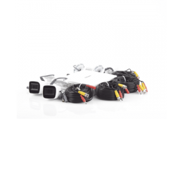 (MICRÓFONO Integrado) Kit TurboHD 1080p Lite / DVR 4 canales / Audio por Coaxitron / 4 Cámaras Bala de Metal con Micrófono Integrado
