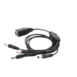 Cable con 5 Vías para Alimentar 4 Cámaras TURBOHD y DVR TURBOHD epcom / HIKVISION