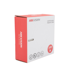 Bobina de Cable UTP 100 Mts / Cat 5E (24 AWG) / Color Blanco / PVC (CM) / Uso en Interior / 100% Cobre / Aplicaciones de CCTV y Redes de Datos