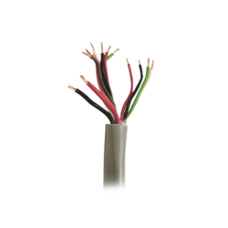 Bobina de 152 metros de cable compuesto de, 6 y 4 conductores calibre 22 y 2 Conductores calibre 18, para aplicaciones de control de acceso