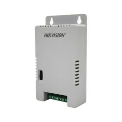 Fuente de Poder Regulada 12 Vcc / 13.5 Vcc / 15 Vcc para 4 Cámaras / 4 Amp (1 Amp por Salida) / Voltaje de Entrada 90 - 130 VCA / Filtro de Ruido para Cámaras 4K / Modo para Largas Distancias