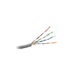 Bobina de Cable de 305 Metros UTP Cat5e / Color Gris / UL, CM, Probado a 350 Mhz / Para Aplicaciones de CCTV, Redes de Datos, IP megapixel, Control RS485