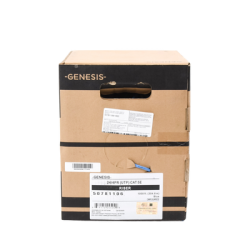 Bobina de 305 Metros Cable Par Trenzado Nivel 5 (CAT 5e) / CMR / Color Azul / 4 Pares de Conductores Sólidos de Cobre AWG 24 / Para Aplicaciones de CCTV, Redes de datos, IP Megapixel, Control RS485