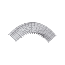 Curva Pre-Fabricada Horizontal de 90° con medidas de 54 mm de Peralte y 100 mm Ancho (54/100 mm)