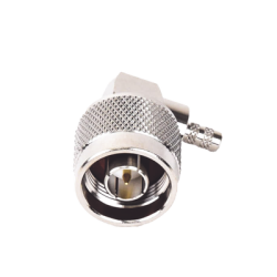 Conector N Macho en A/R de Anillo Plegable para Cables LP-195, LP-142, RG-58/U, RG-142/U, Niquel/ Oro/ Teflón.