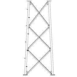 Sección 9 Intermedia para Torre Autosoportada línea SSV (Código de Fábrica: 9NH)
