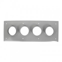 Placas pasamuro con capacidad de 4 botas de 4