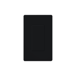 Placa ciega de pared color negro