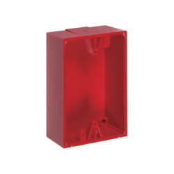 Caja trasera de montaje color rojo para estaciones de parada STOPPER