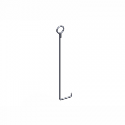 Ancla de piso para retenida para torre de 45 m, tipo piso con galvanizado por electrólisis