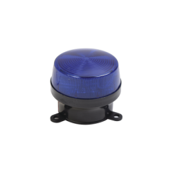 Mini estrobo color azul con montaje de pestaña. 